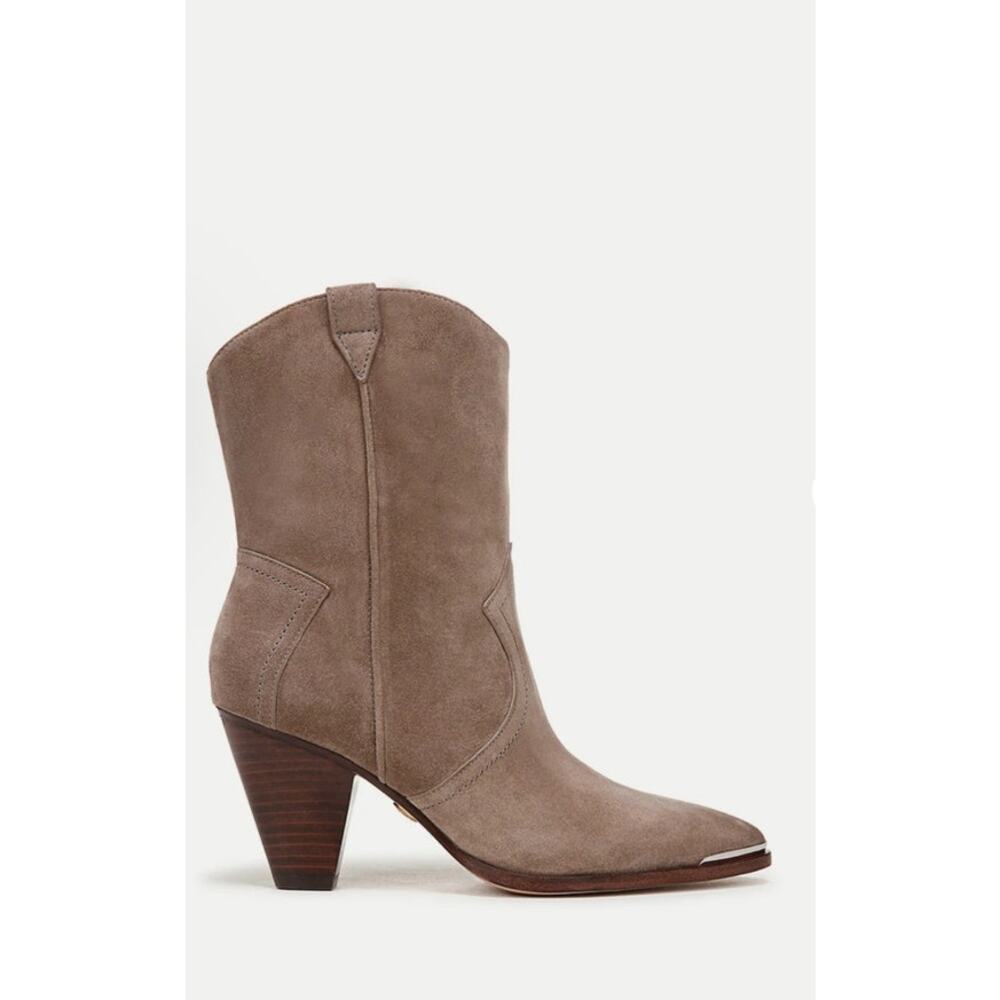 NWOT: Veronica Beard Cody Suede Western Bootie - Picture 4 of 10